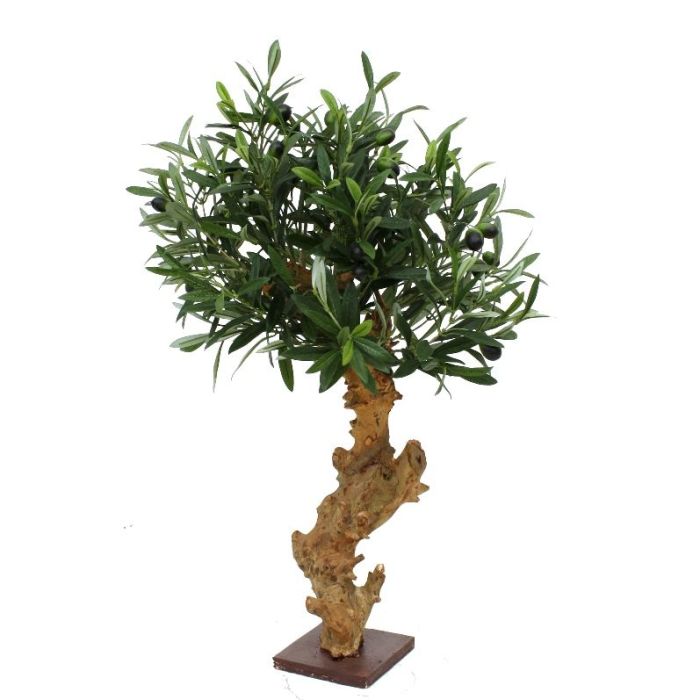 Albero artificiale Bonsai di olivo (60 cm)