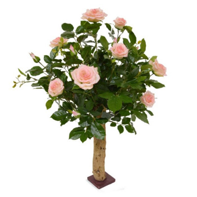 Rosa artificial 75 cm rosa no tronco 