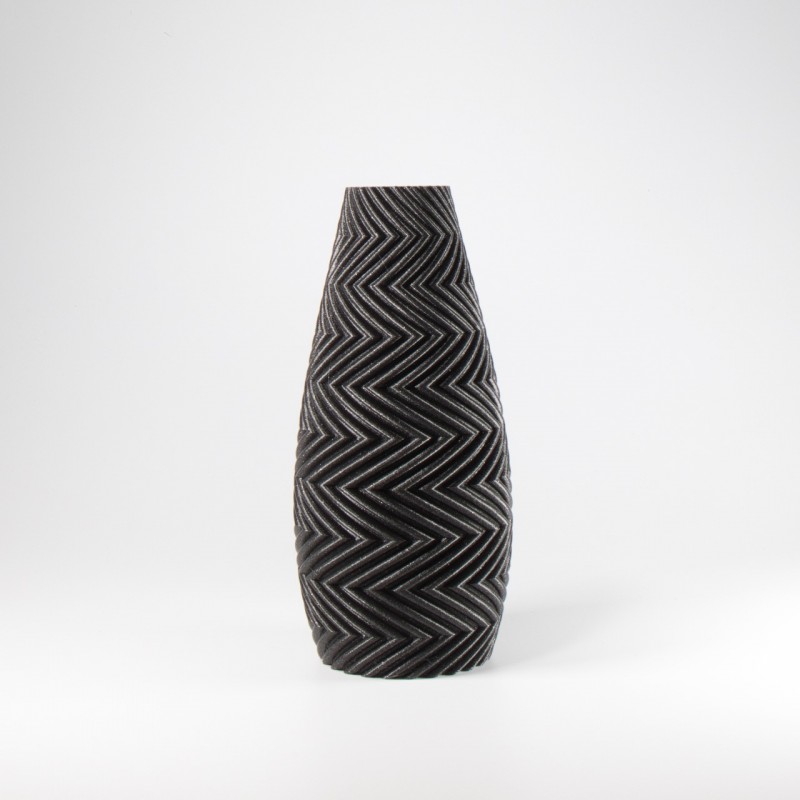 3D Vase Felicia - Grey (↔17 ↕36)