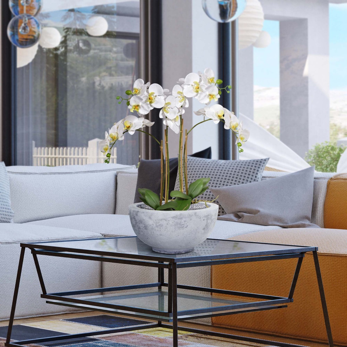 Kunstbloem Phalaenopsis (65 cm)