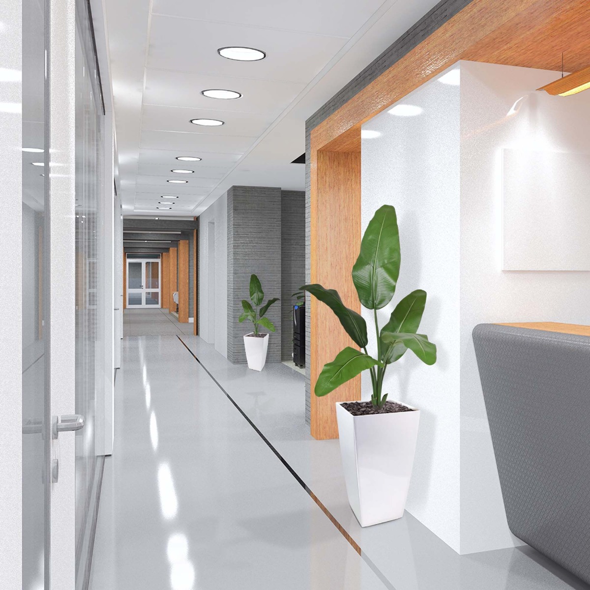 Dirbtinis augalas Ravenala Palmė (100 cm)