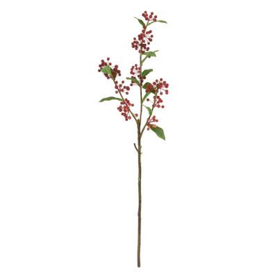 Artificial Malus Sargentii branch 75cm red