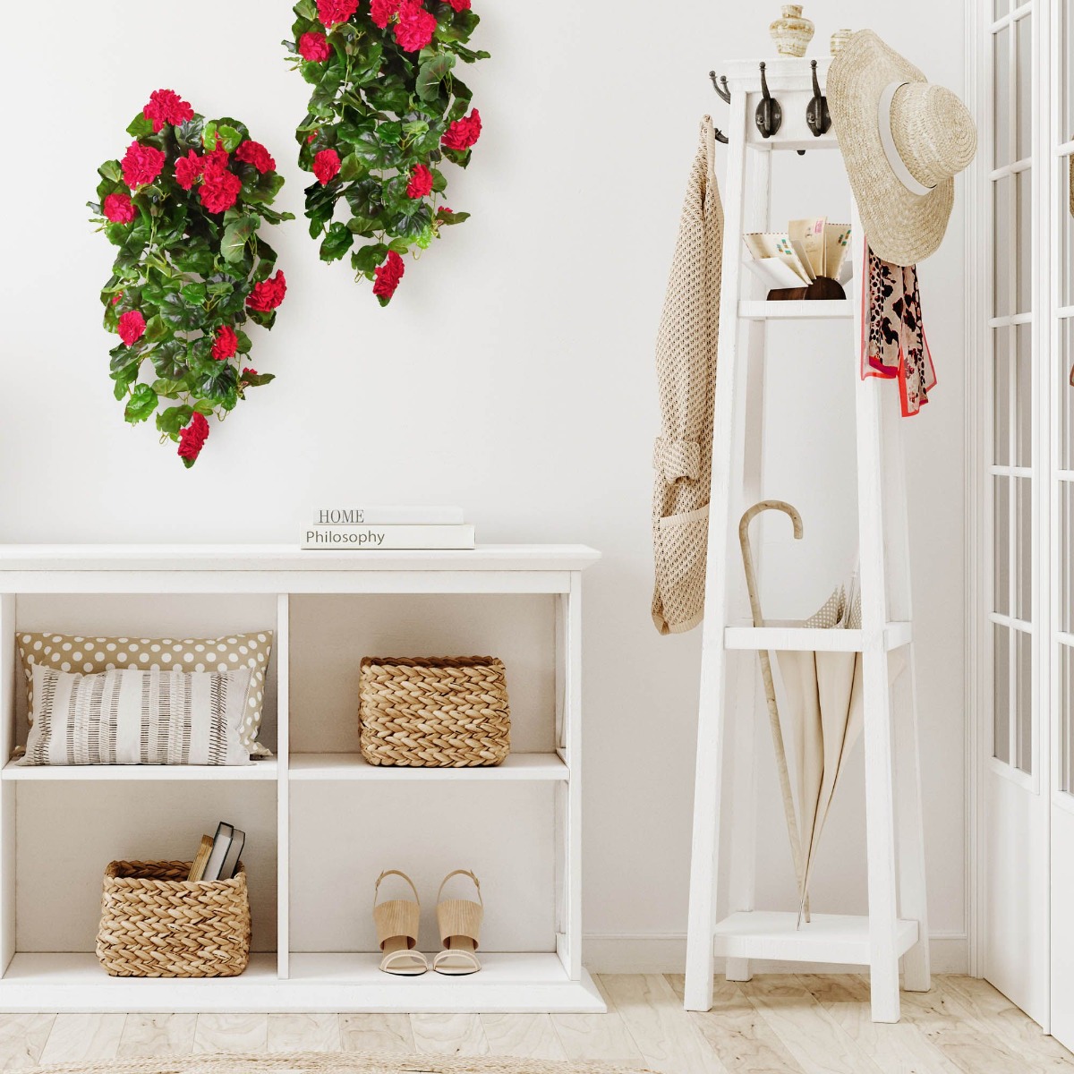 Sztuczna roślina Geranium (70 cm)