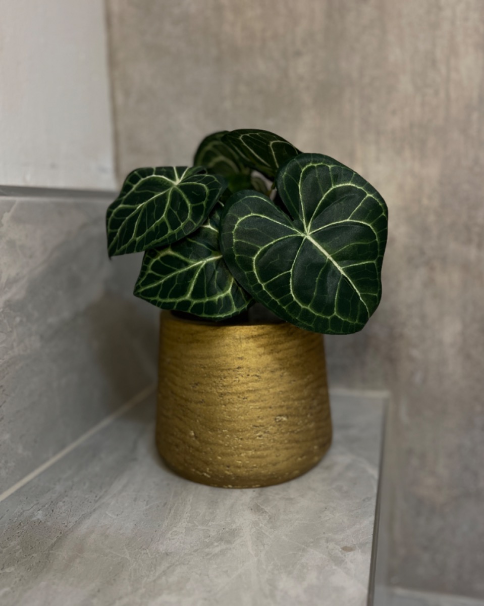 Kunstplant Combo - Anthurium & Pot (35 cm)