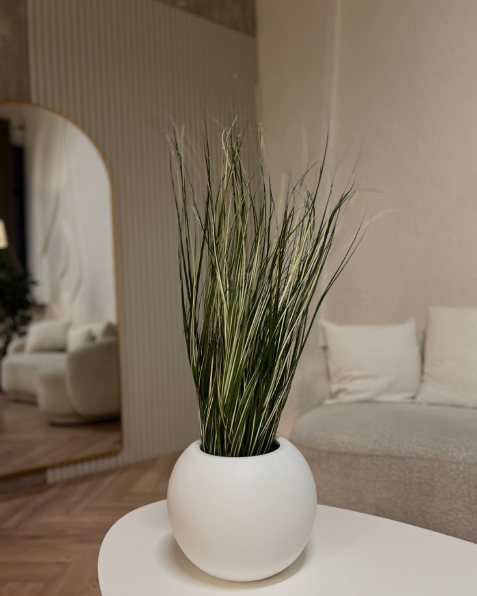 Kunstplant Combo - Rietgras & Pot (75 cm)
