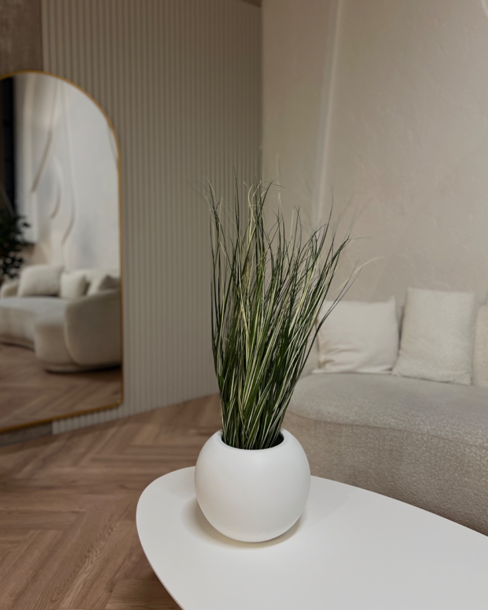 Kunstplant Combo - Rietgras & Pot (75 cm)