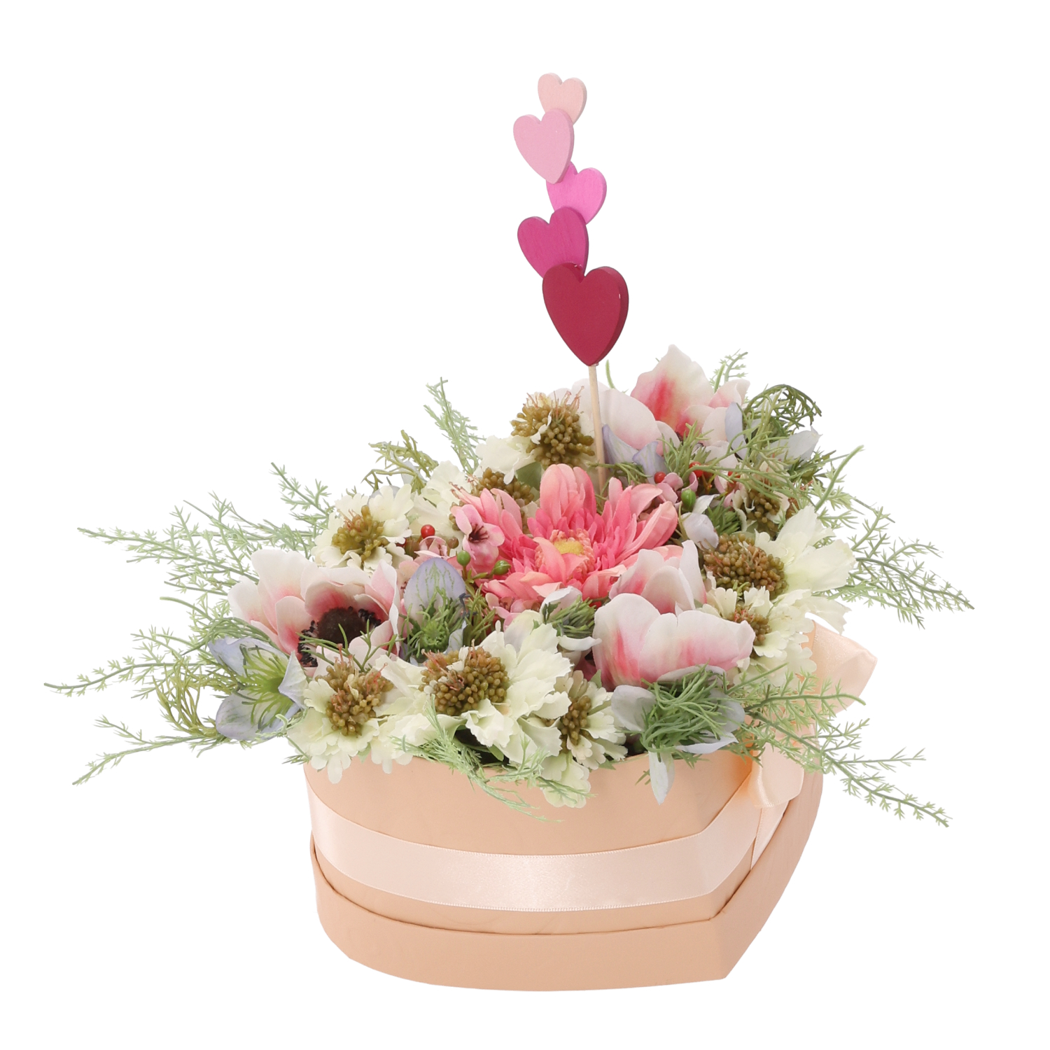 Artificial Flower Gift Box (15 cm)