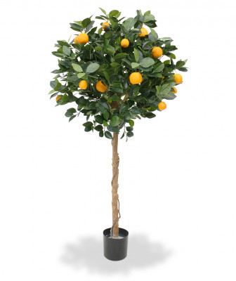 Mākslīgais oranžs koks uz stumbra 120 cm