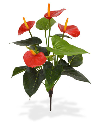 Artificial Anthurium bouquet 40 cm red