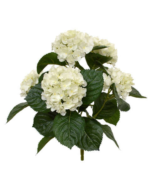 Artificial Hortensia bouquet 40 cm cream (G4E_00835)