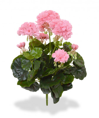 Artificial Geranium Bouquet 40 cm pink