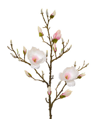 Ramo Magnolia artificial 100 cm rosa 