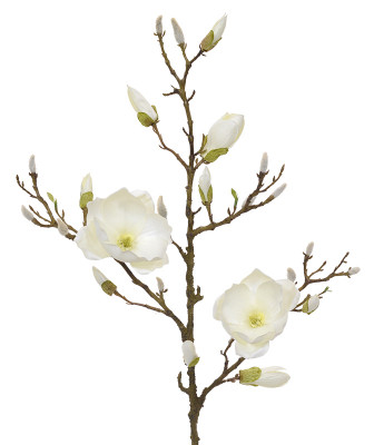 Artificial Magnolia branch 100 cm cream
