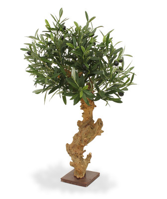 Artificial Olive Bonsai tree 60cm on foot