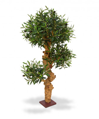 Artificial Olive Bonsai tree 90 cm on foot