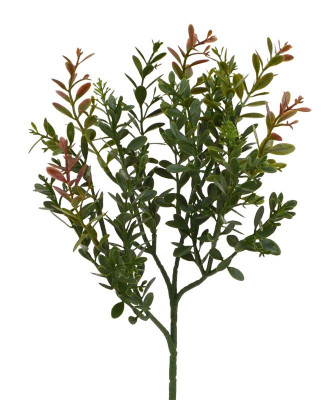 Artificial Boxwood Branch 45 cm red-green