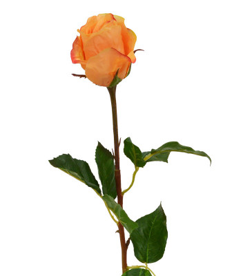 Artificial Rose Branch knob 52 cm orange