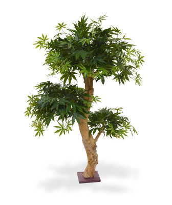 Árvore Bonsai artificial Acer 95 cm verde 