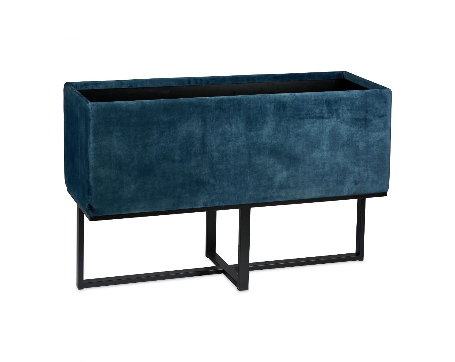 Kunstpflanze Sitzpuff Rechteckig Petrol