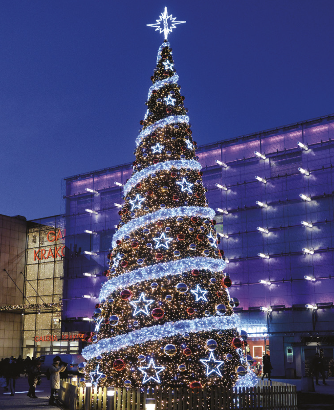 Extra tall artificial Christmas trees