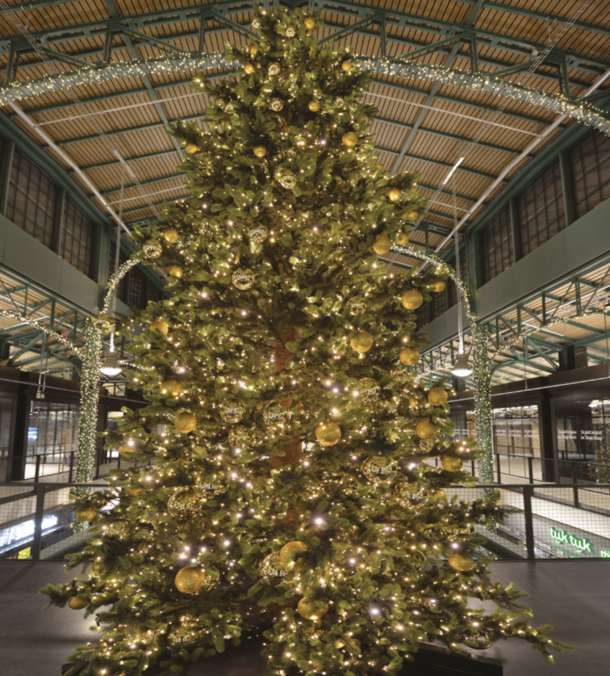 Tall reusable high Christmas tree